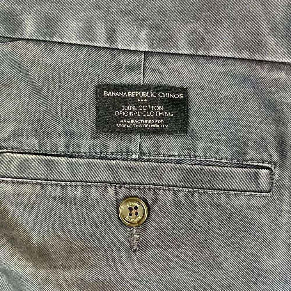 Banana Republic Straight Fit Emerson Navy Ship Blue Pants 32/34
